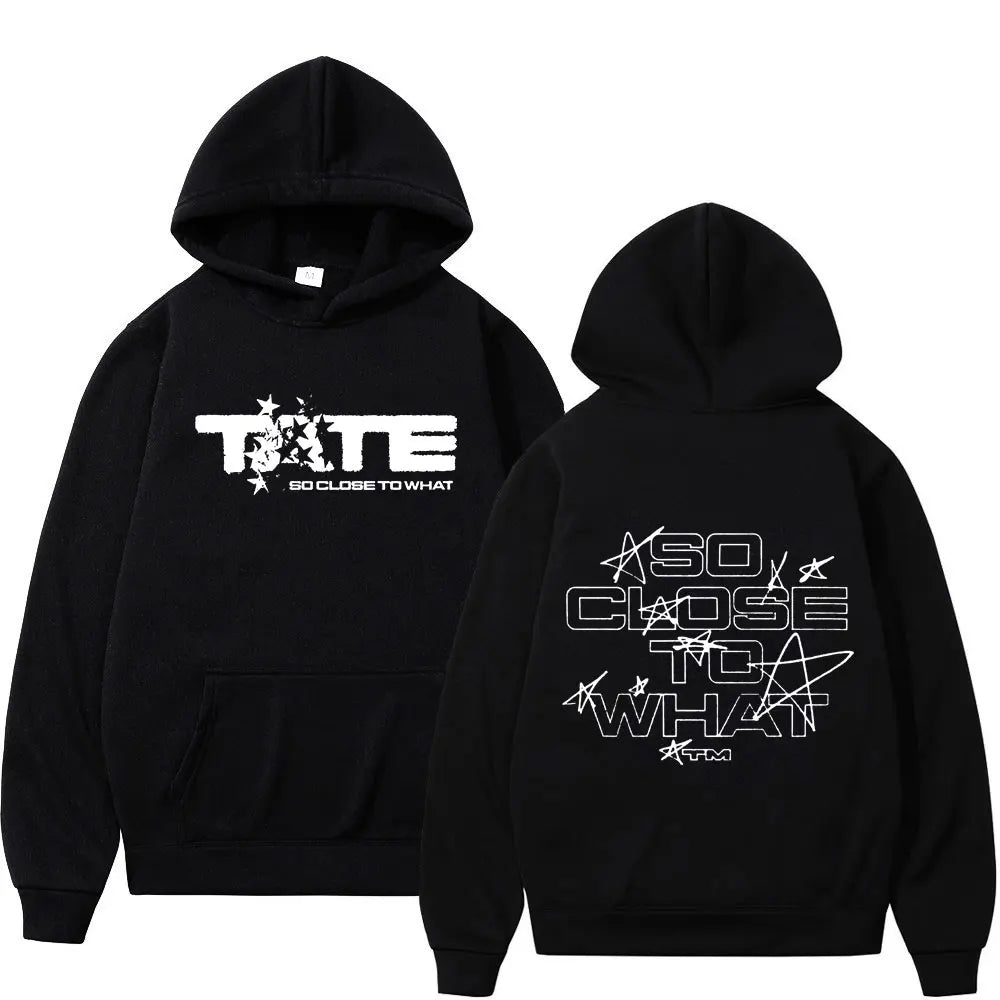 Men Women Clothing Long Sleeve Hooded Sweatshirts Tate McRae So Close To What Album Hoodies Fleece Vintage Oversized Pullovers