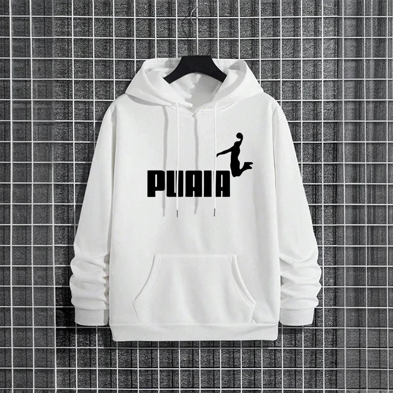 Autumn Winter Male Urban Causal Fashion Sporty Pullover 2025 New Arrival Men's Hoodies High Quality Pure Color Hooded Sweatshirt