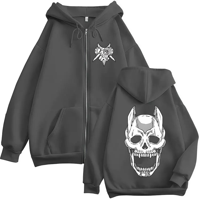 Anime Jojo Bizarre Adventure Kira Yoshikage Killer Queen Zipper Hoodies Men's Clothing Zip Up Hooded Sweatshirts Jackets Coats