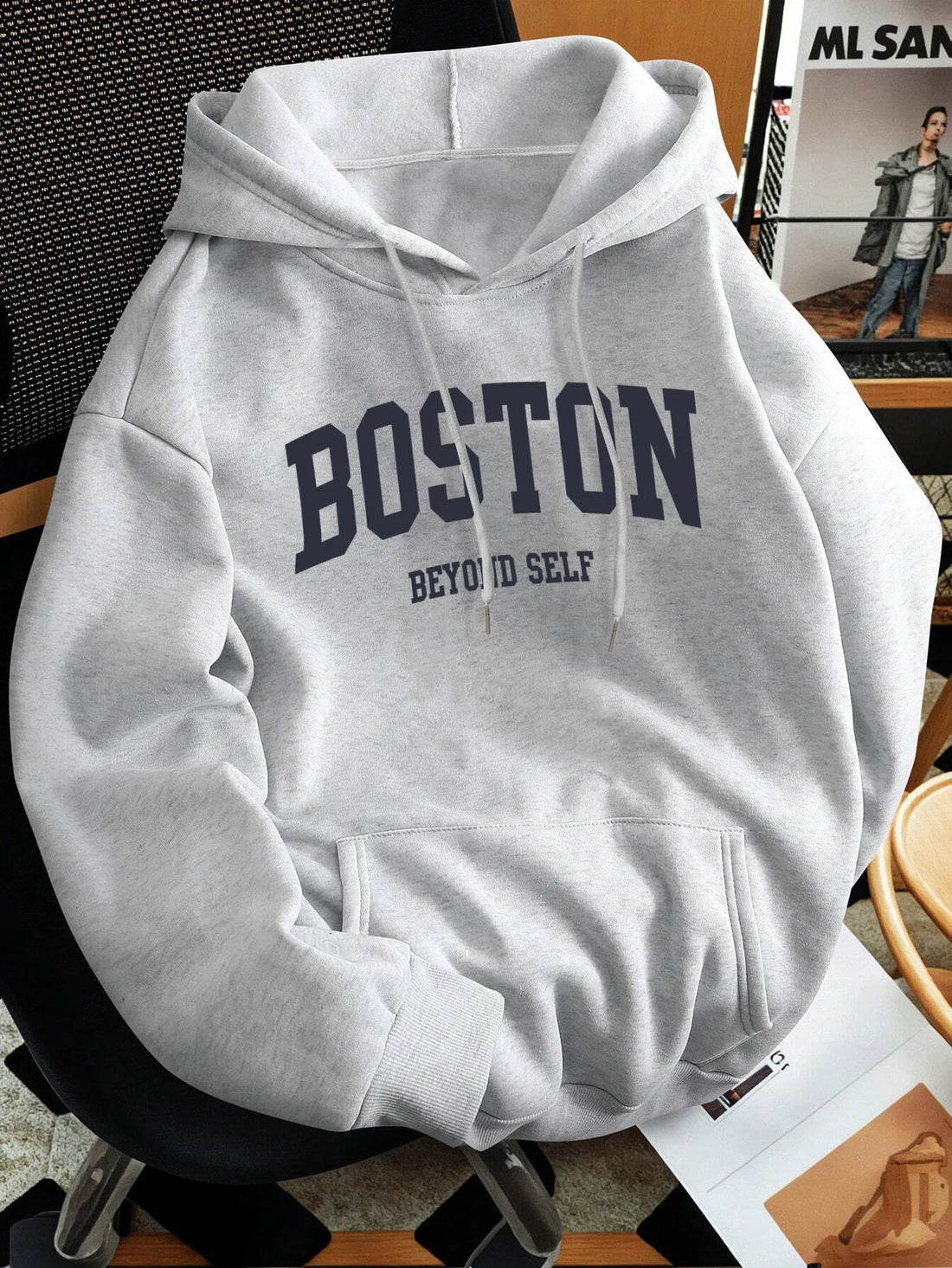 2026 New Men's Loose Hoodie Thin Spring Autumn Versatile Casual No Pilling Fade Resistant