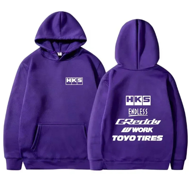 2026 Men Fashion Cool Hoodie Japan JDM Modified Car HKS ENDLESS Hoody Men Women Vintage Casual Sweatshirt Long Sleeve Pullovers