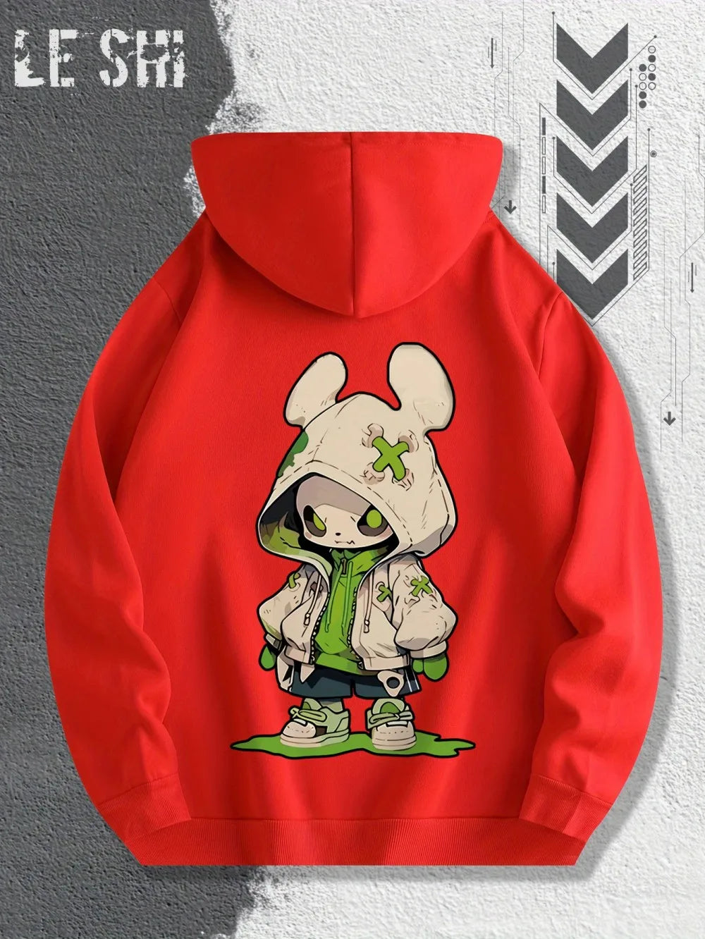 2025 Hot Selling Autumn Men's Trendy Cartoon Character Printed Soft and Comfortable Hoodie Outdoor Urban Street Style Clothing