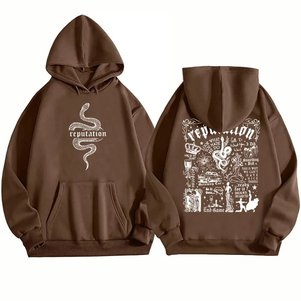 Latest Trend Code Taylor Reputation Fashion Hoodie Reputation Music Fans Love Hoodies Street Punk Style