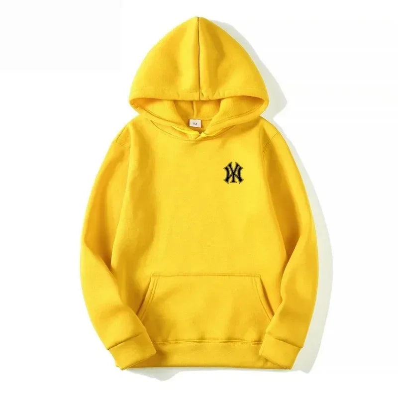 Men's casual fashionable hooded sweatshirt, outdoor sports shirt, printed pullover shirt