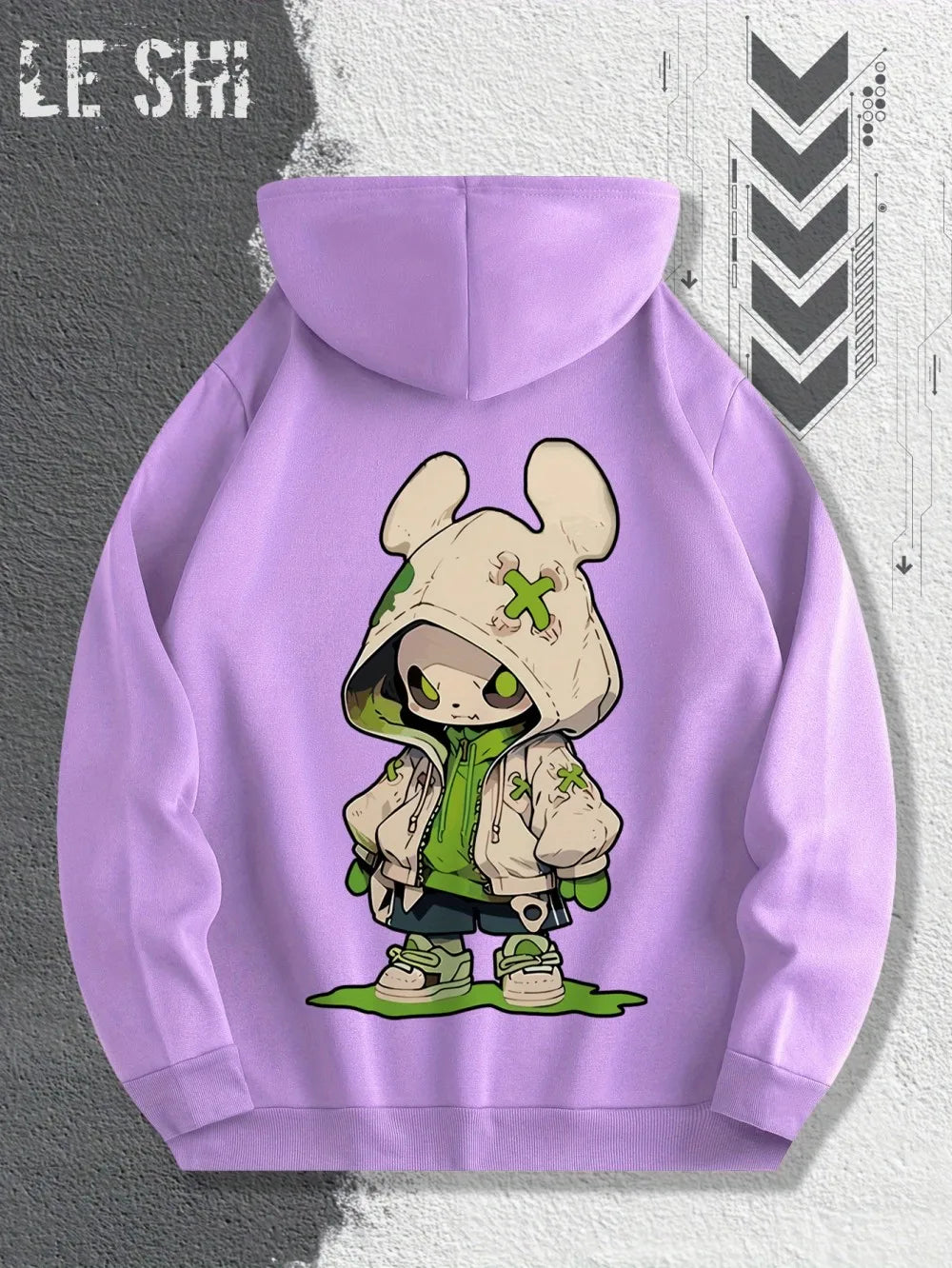 2025 Hot Selling Autumn Men's Trendy Cartoon Character Printed Soft and Comfortable Hoodie Outdoor Urban Street Style Clothing
