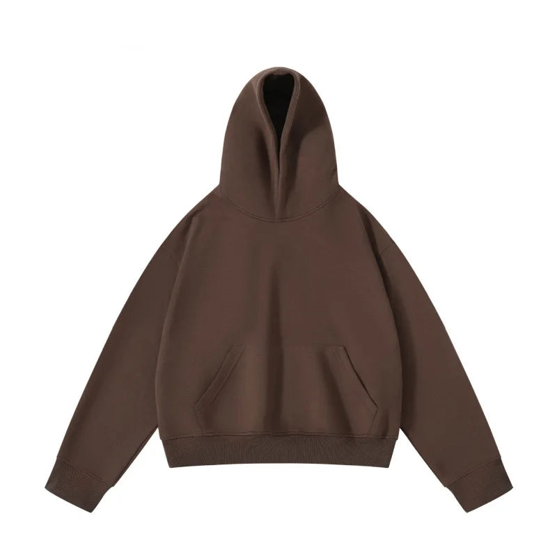 New Arrival Spring & Autumn Short Couple Hoodies for Men and Women - High Weight Pullover Hoodie B255-FW228