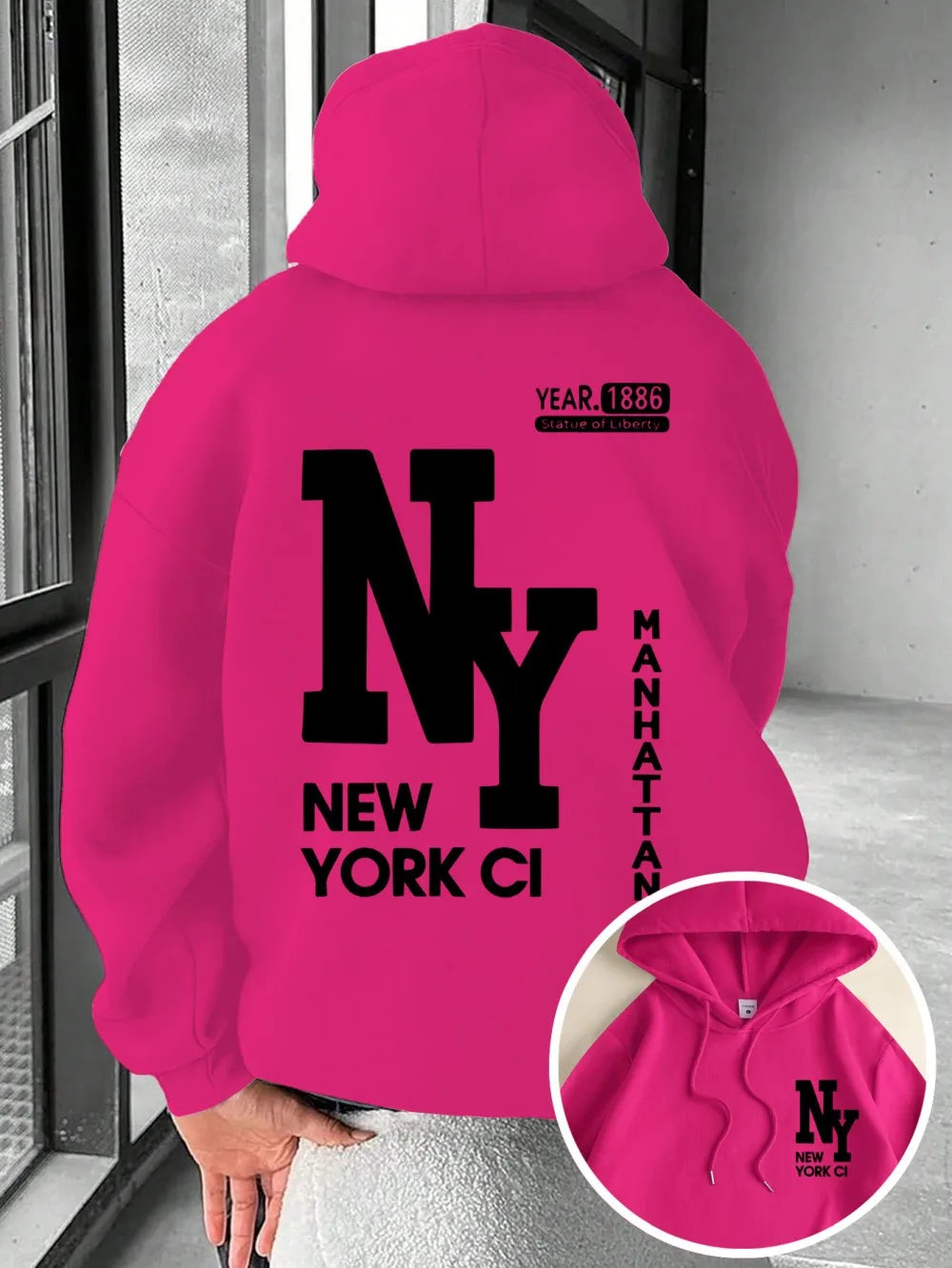 New Men's Autumn Fashion Letter Printed Soft and Comfortable Hoodie Outdoor Street Style Clothing