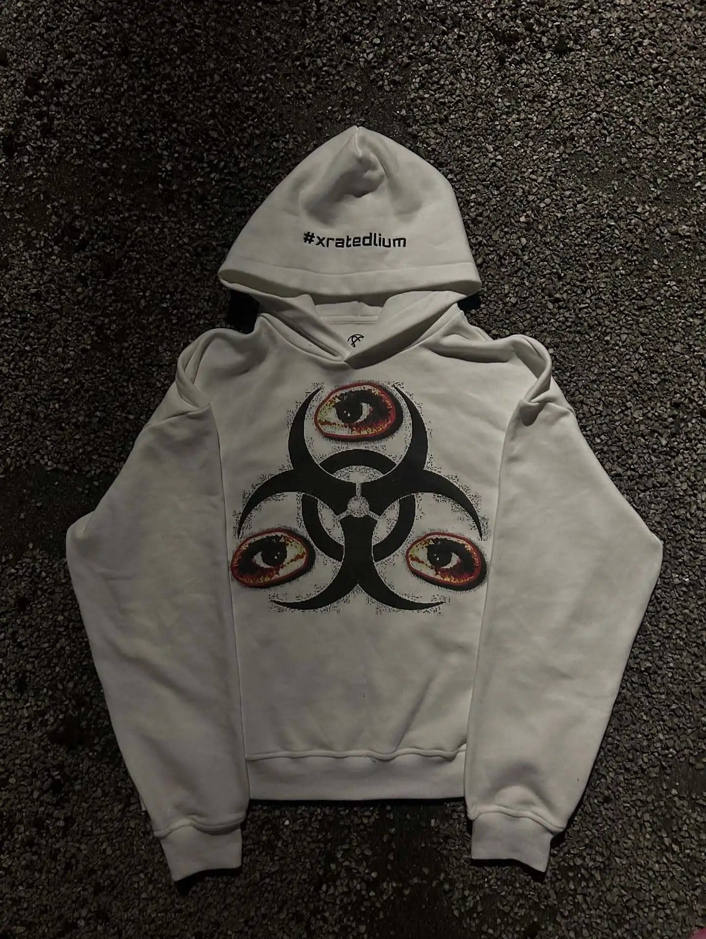 2026 Fall Winter New Trendsetters Must Have Dark Quirky Printed Hooded Sweatshirt Unisex Street Style Casual Hoodie Top