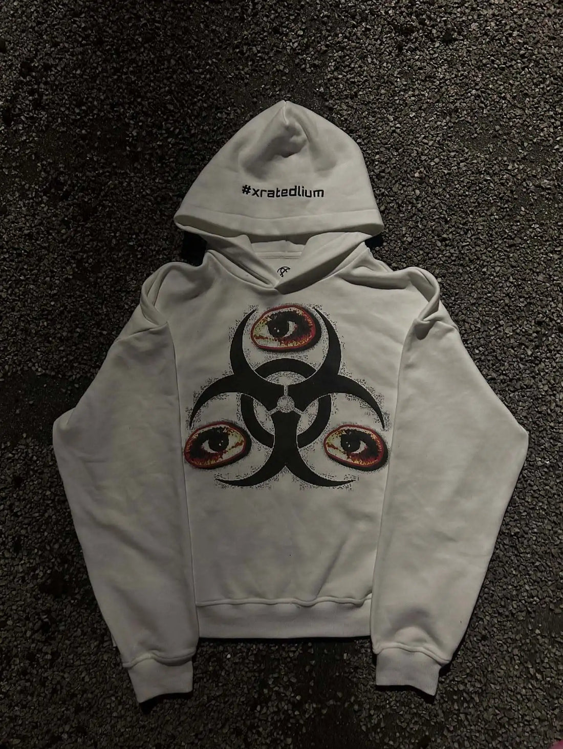 2026 Fall Winter New Trendsetters Must Have Dark Quirky Printed Hooded Sweatshirt Unisex Street Style Casual Hoodie Top