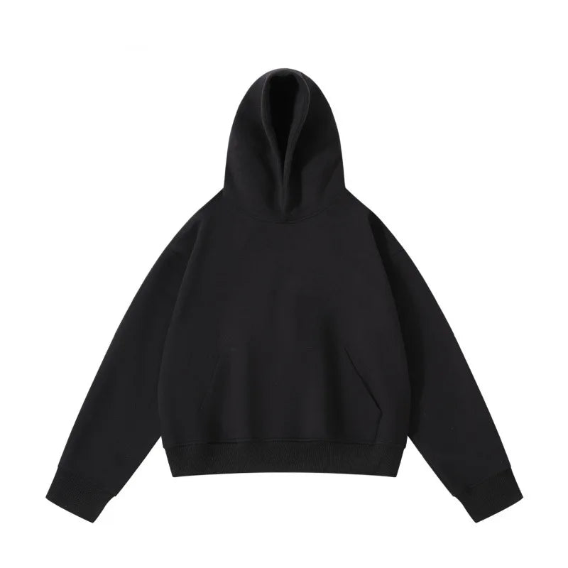 New Arrival Spring & Autumn Short Couple Hoodies for Men and Women - High Weight Pullover Hoodie B255-FW228