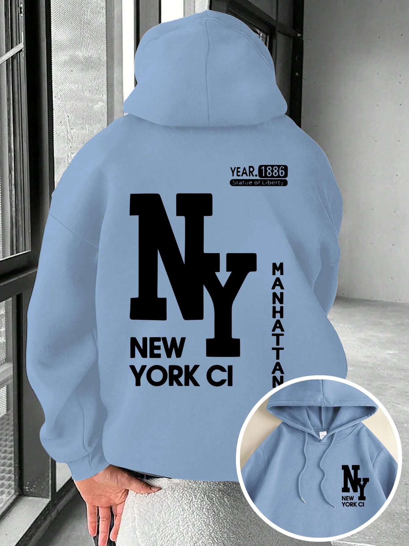 New Men's Autumn Fashion Letter Printed Soft and Comfortable Hoodie Outdoor Street Style Clothing
