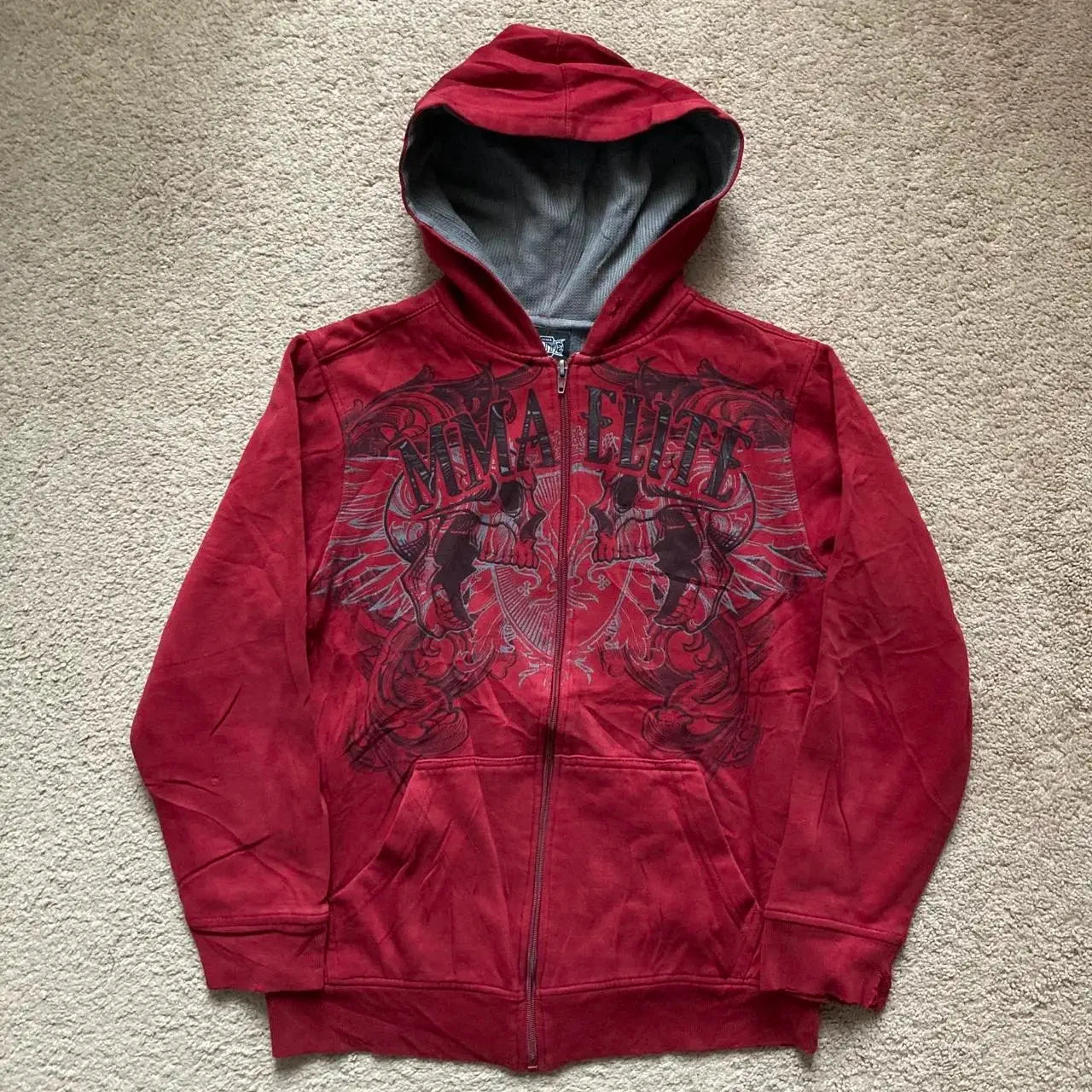 Y2K Clothing New Fashion Letter Embroidery Patch Zipper Hooded Sweater Men Gothic Harajuku Hip Hop Popular Casual Sweatshirt