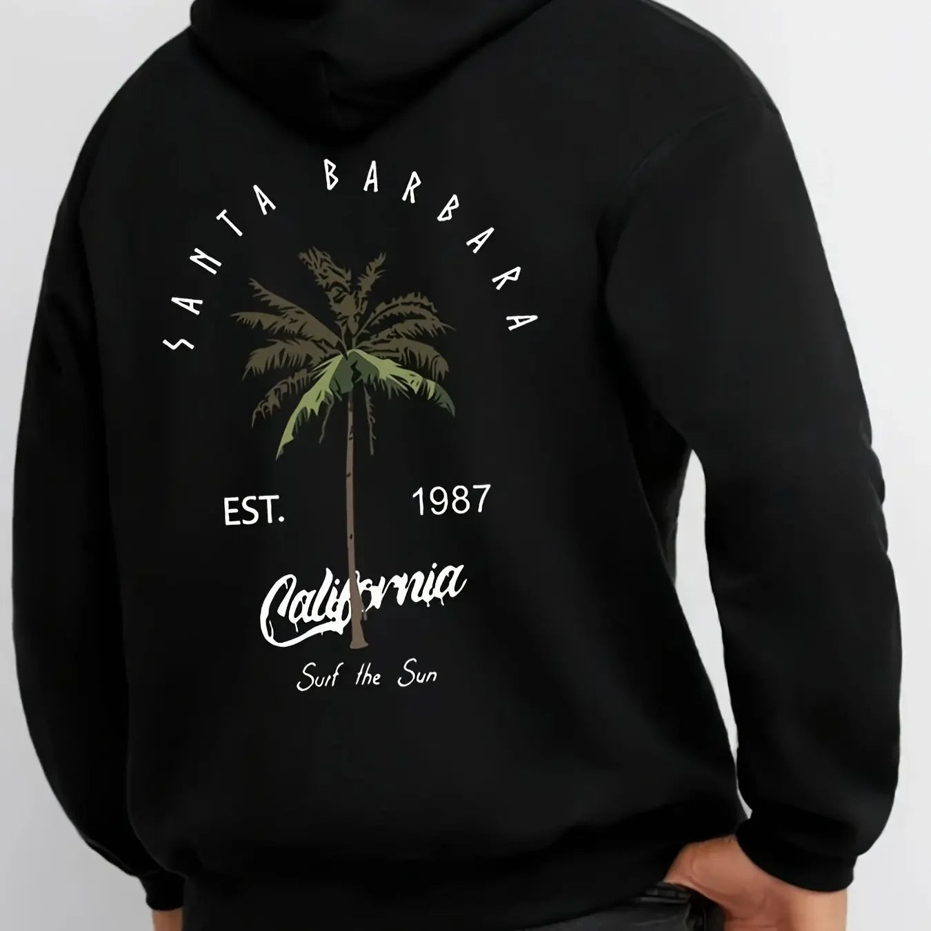 2026 hit product - Palm leaf pattern printed hoodie. Soft and comfortable. Fall and winter men's and women's top.