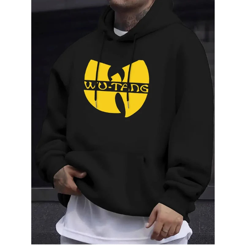 Hip Hop Années 90 Wu Clan T-tangs Hoodie Men Women's Casual Autumn Winter Vintage Hoodies Fleece Long Sleeve Hooded Sweatshirts