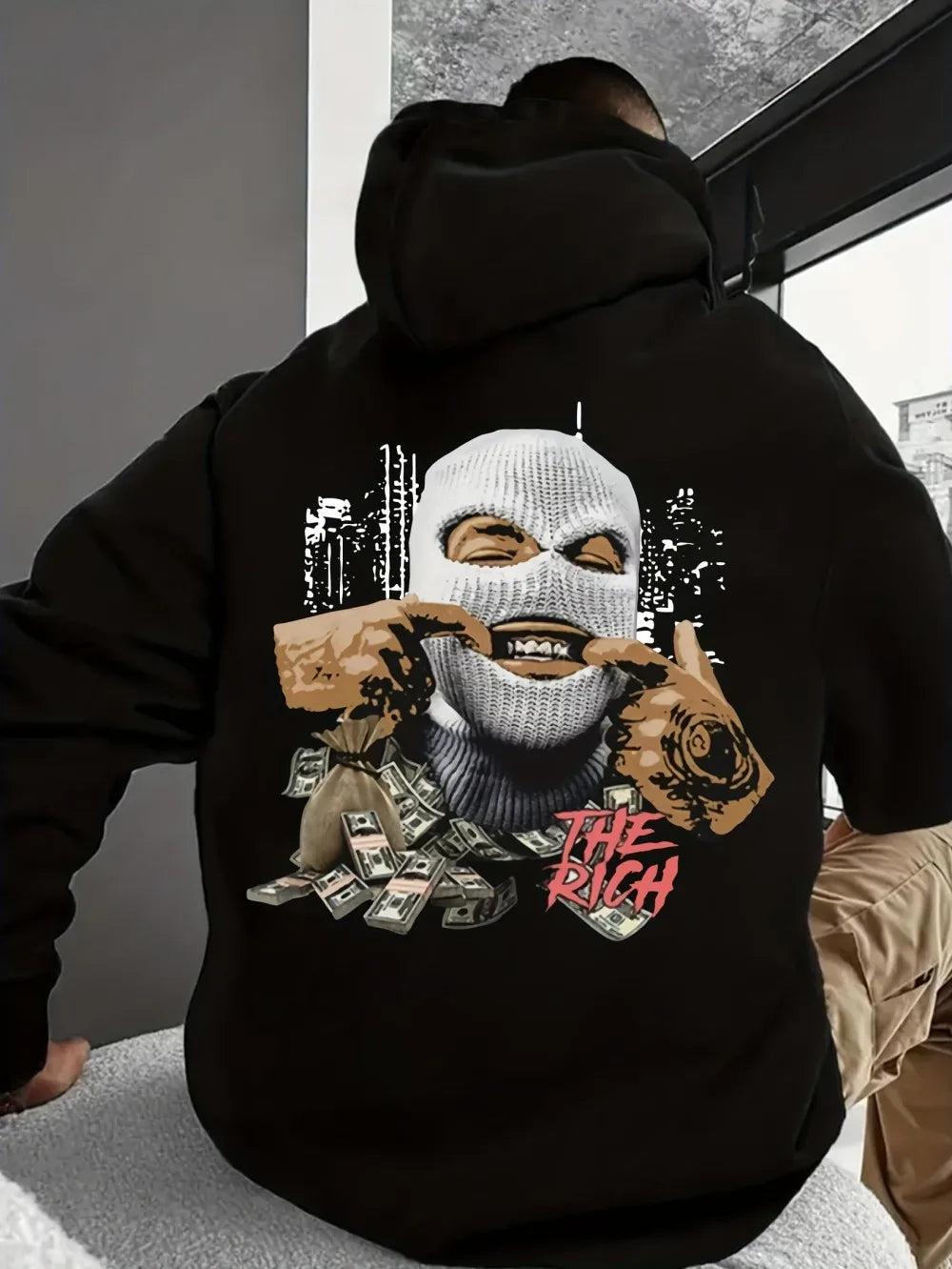 2025 Autumn New Fashionable Men's Avatar Printed Comfortable Soft Hoodie Outdoor Urban High Street Clothing