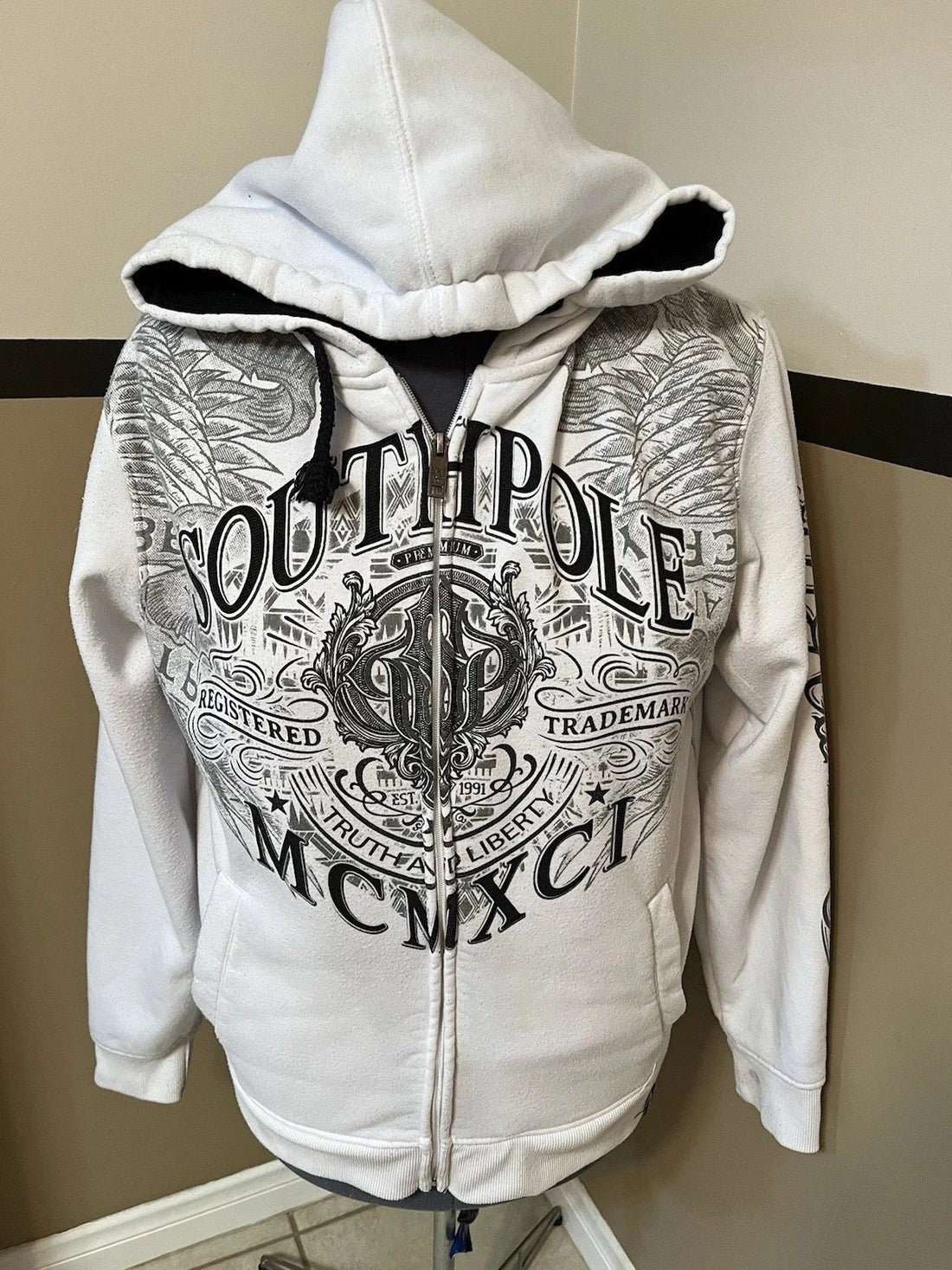 Explosions Y2K Hooded sweater Men American Retro Hip-Hop Street Graffiti Unisex Zipper Hoodie Fashion Printed Pattern Sweatshirt