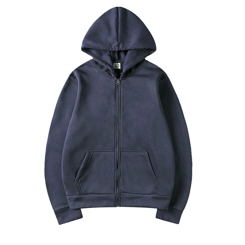 Women Fleece Zip Up Hoodies Running Sports Sweatshirts Fashion Female Classic Casual Zipper Jackets Y2k Hip Hop Streetwear