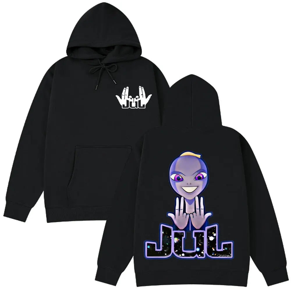 Jul French Rapper Album Merch Hoodie Men woman Loose Clothing Hip-hop Sweatshirt Long sleeves Unisex Fashion Design Pullover