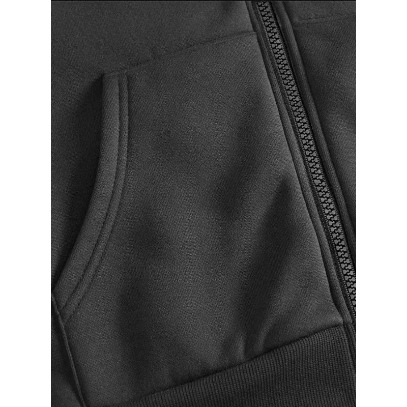 Y2K Gothic Dark Style Printed Zip-Up Hoodie Fashion Streetwear Zip-Up Hoodie for Casual Occasions