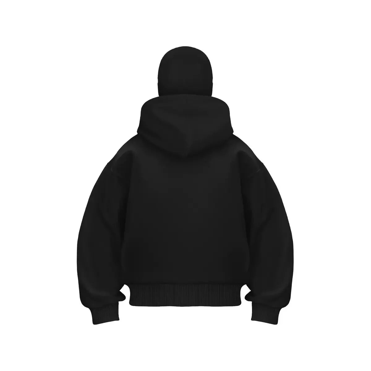Autumn and Winter New Windproof Mask Double Hood Sweatshirt Unisex Full Zip Loose Fashionable Casual Street Coat
