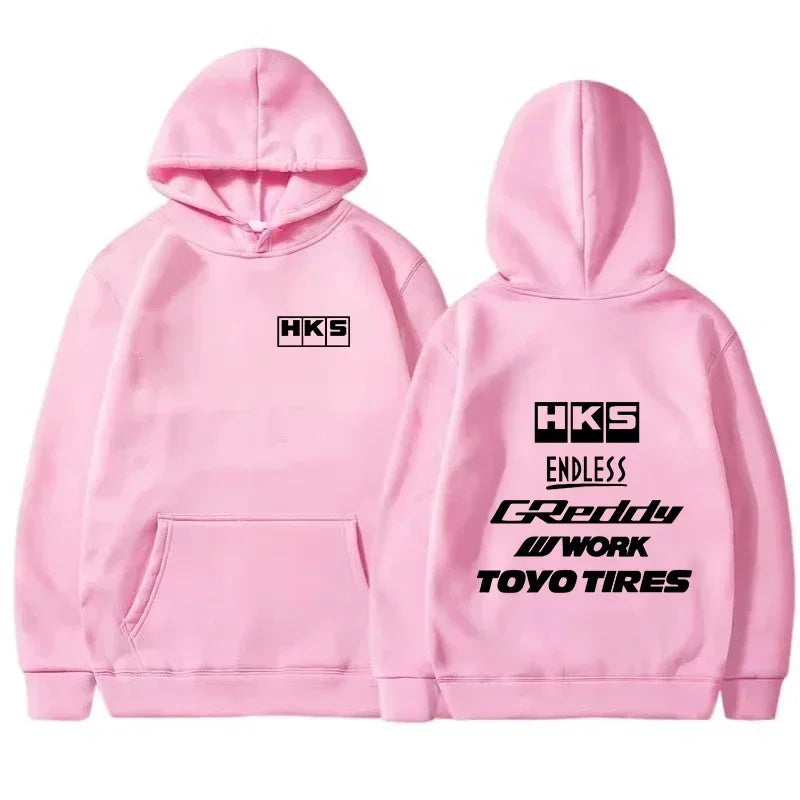 2026 Men Fashion Cool Hoodie Japan JDM Modified Car HKS ENDLESS Hoody Men Women Vintage Casual Sweatshirt Long Sleeve Pullovers