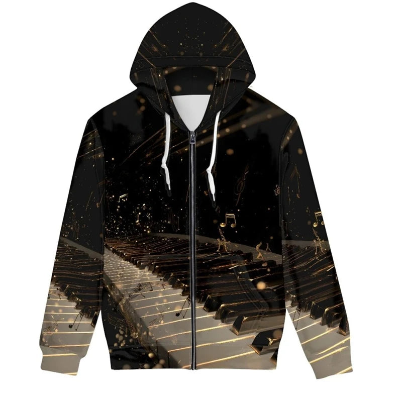 Graffiti Tie Dye 3d Graphic Zipper Hoodies Sweatshirts Men Women Unisex Oversized Hoodie Kids Zip Up Streetwear Tracksuits Tops