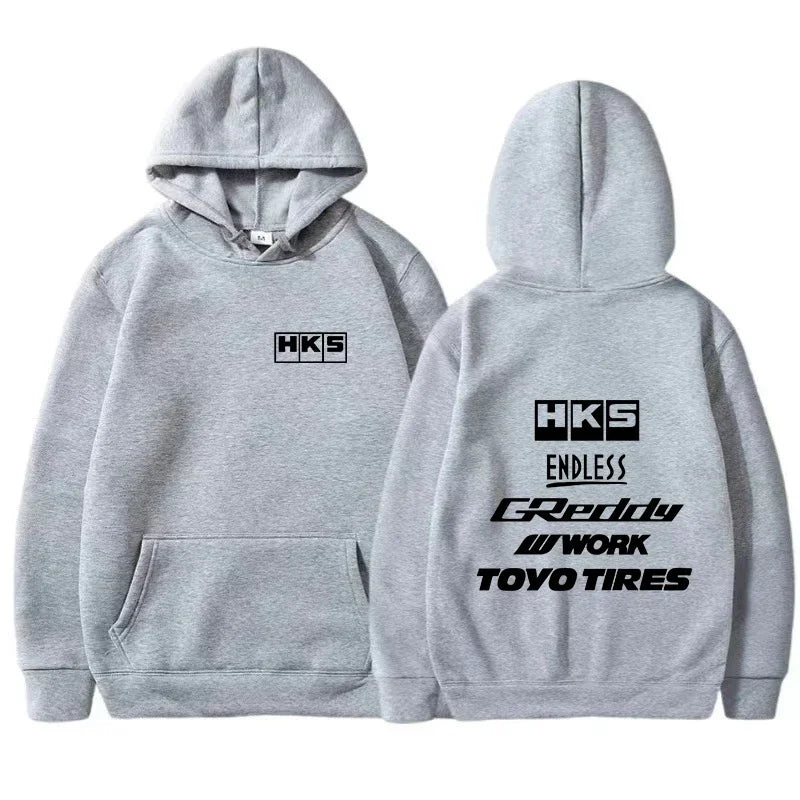 2026 Men Fashion Cool Hoodie Japan JDM Modified Car HKS ENDLESS Hoody Men Women Vintage Casual Sweatshirt Long Sleeve Pullovers