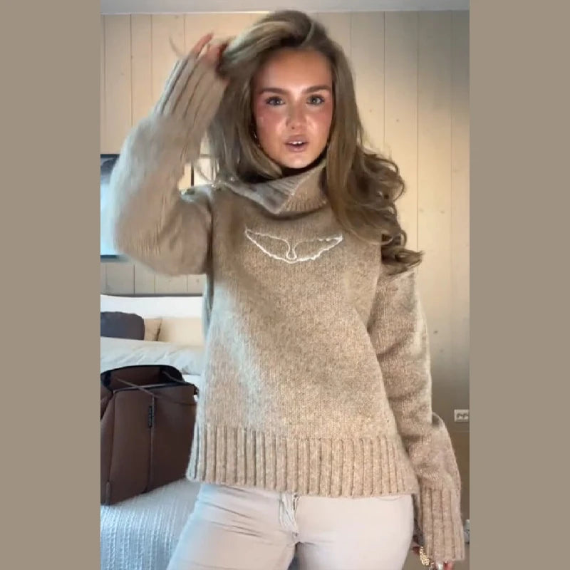 Sequin Angel's Wings Hoodies Women Chic Loose Long Sleeve Pullovers Top Slim Yoga Pant Set 2025 New Casual Lady Two Piece Sets