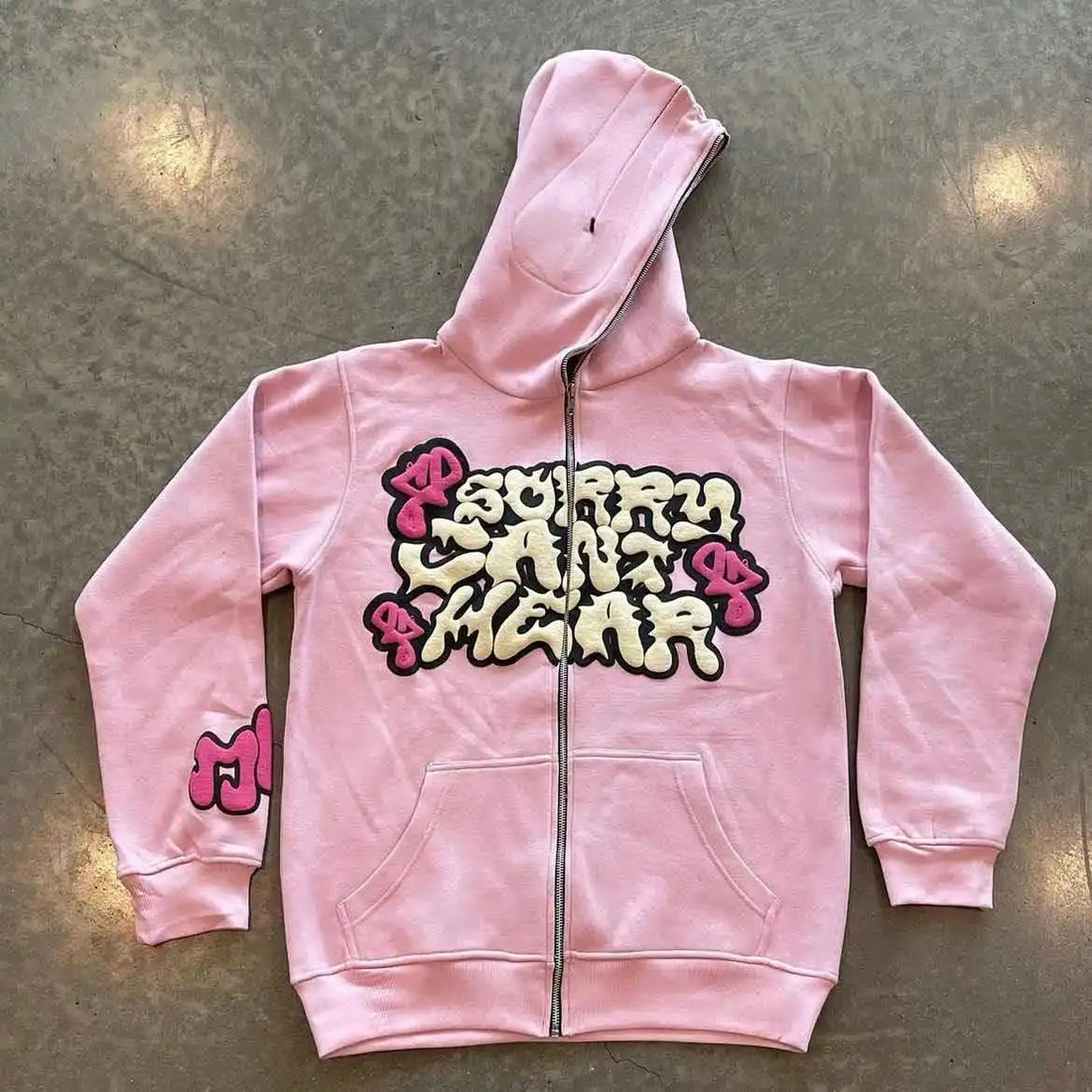 American Retro Star and Letter Printed Zip-up Hoodies Y2K Women / Men Spring Autumn Section Lazy Fashion Street Cardigan Jacket