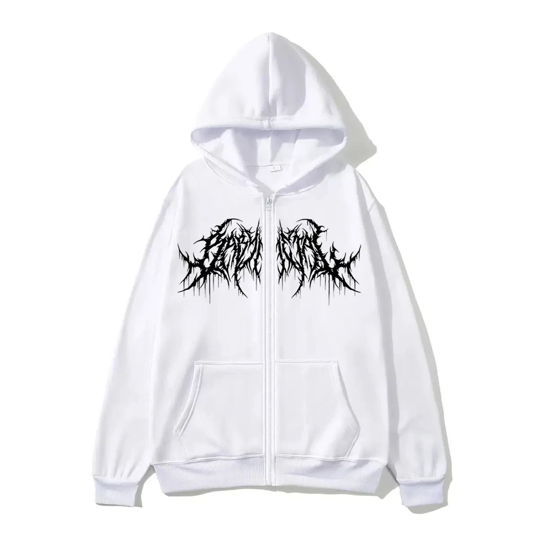 Y2K Zip-Up Hoodie, Men, Clothes with Graphic Prints, Hip Hop Style, Gothic 2026 Autumn Winter Keep Warm Long Sleeves Sweatshirt