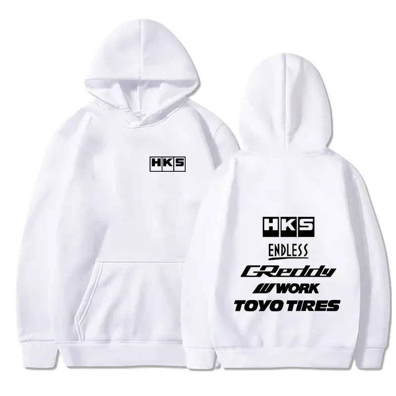 2026 Men Fashion Cool Hoodie Japan JDM Modified Car HKS ENDLESS Hoody Men Women Vintage Casual Sweatshirt Long Sleeve Pullovers