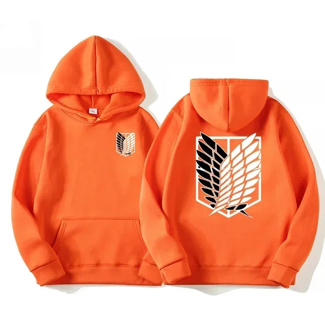 Japan Anime Attack on Titan Men Hoodies Spring Autumn Hip Hop Casual Pullover Top Hoodie Fashion Sweatshirts Jogging Sportswear