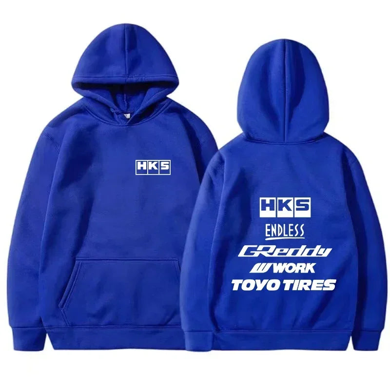 2026 Men Fashion Cool Hoodie Japan JDM Modified Car HKS ENDLESS Hoody Men Women Vintage Casual Sweatshirt Long Sleeve Pullovers