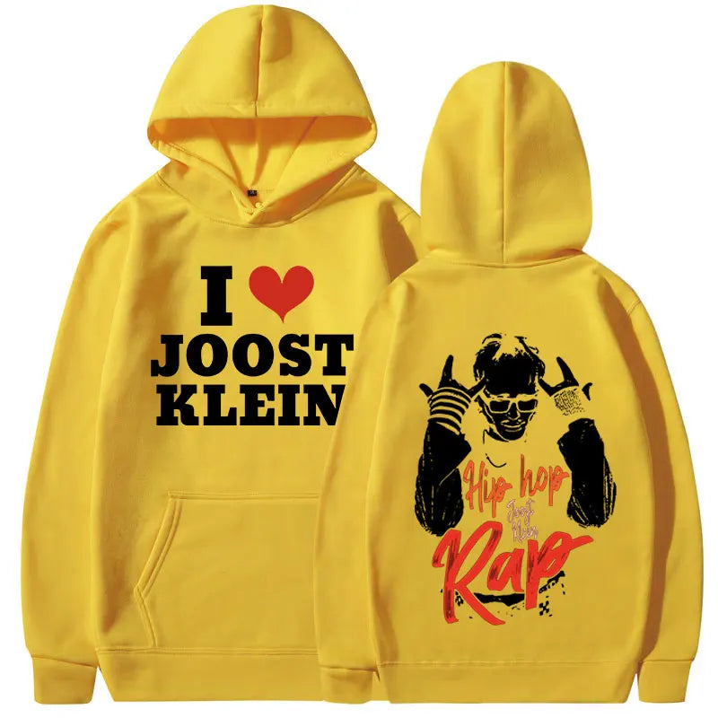 I Love Joost Klein Europapa Hoodies Men/Women Clothing Fashion Harajuku Hip Hop Sweatshirts Autumn Winter Fleece Warm Pullovers