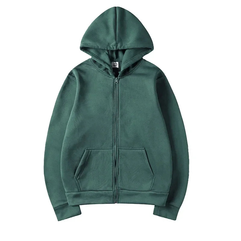 Women Fleece Zip Up Hoodies Running Sports Sweatshirts Fashion Female Classic Casual Zipper Jackets Y2k Hip Hop Streetwear