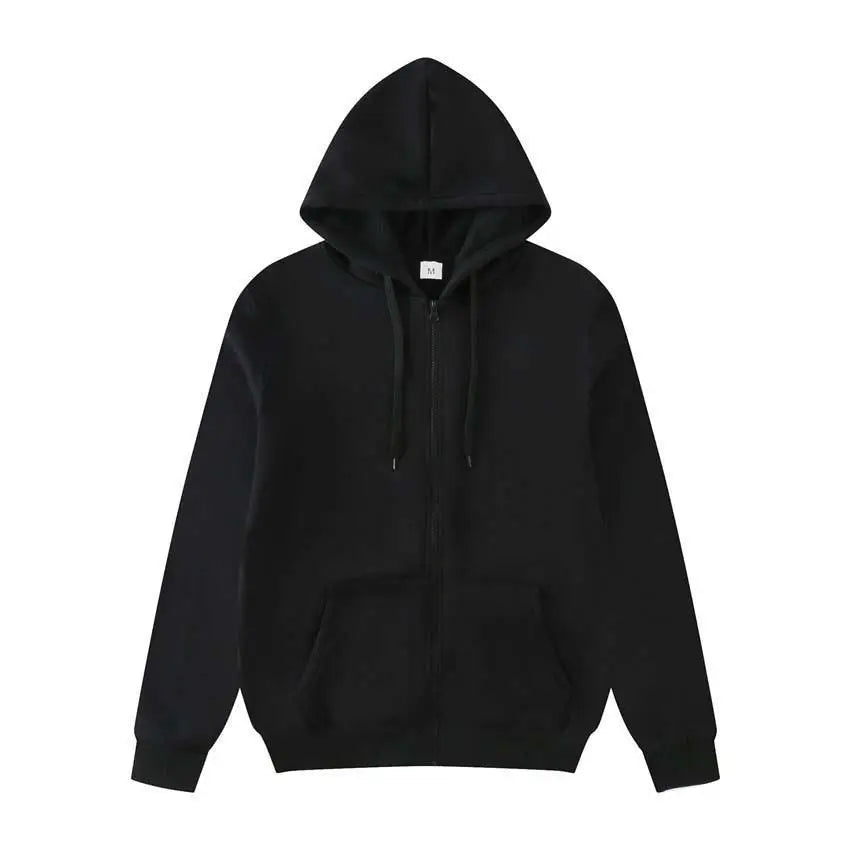 Women Men Oversized Zip Up Hoodie Sports Solid Loose Full Zipper Hooded Sweatshirt Casual Pocket Streetwear Soft Hooded Jacket