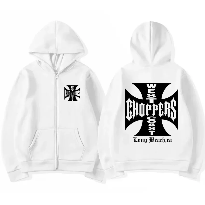 Paul Walker shirt West Coast Choppers retro printed hoodie men's fashion top hip-hop jacket zipper jacket hot selling streetwear