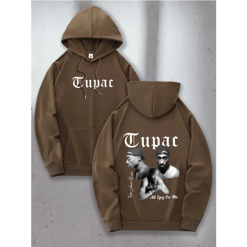 Tupac 2pac Hoodie Men Women Sweatshirt Print Unisex Streetwear Hip Hop Style Autumn Winter Fashion Hip Hop Tops Clothes Male
