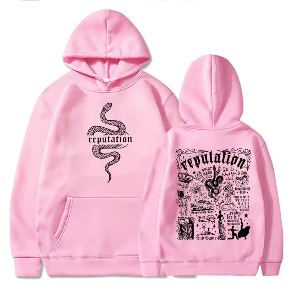 Latest Trend Code Taylor Reputation Fashion Hoodie Reputation Music Fans Love Hoodies Street Punk Style