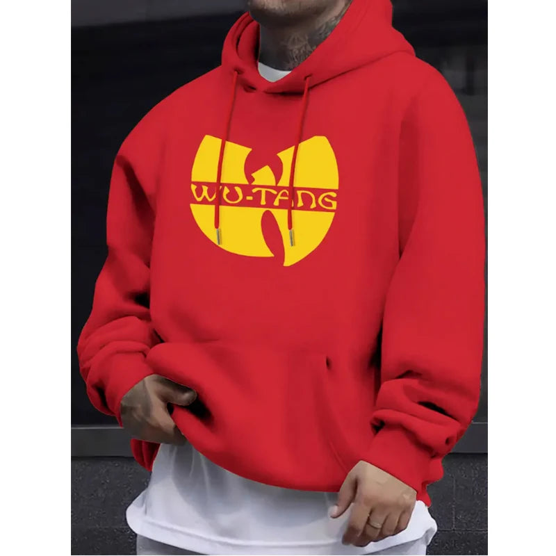 Hip Hop Années 90 Wu Clan T-tangs Hoodie Men Women's Casual Autumn Winter Vintage Hoodies Fleece Long Sleeve Hooded Sweatshirts