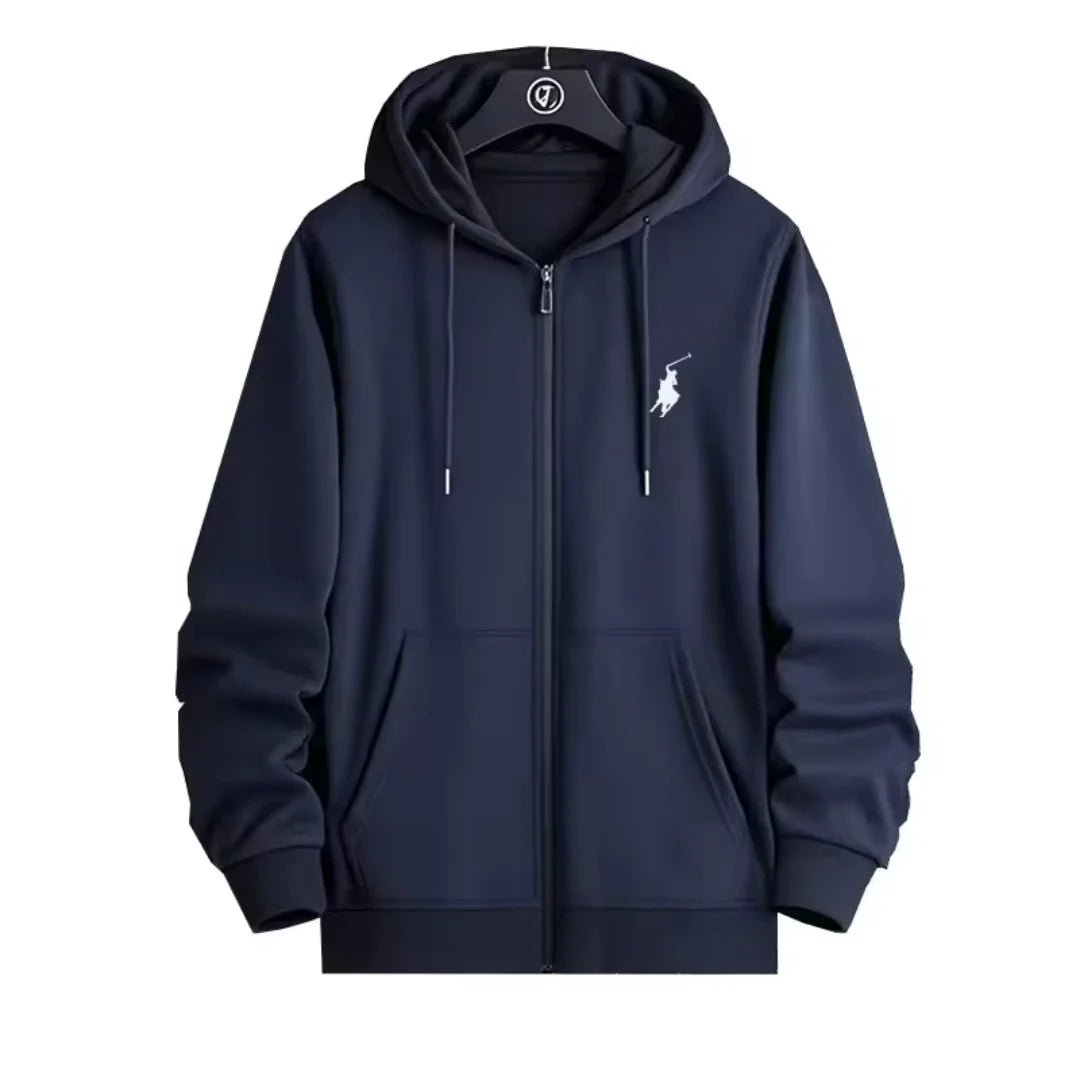 Trendy Printed Sports Zipper Sweatshirt, Casual Men's and Women's Fashion, Youth Sports, Comfortable Hooded Sweatshirt
