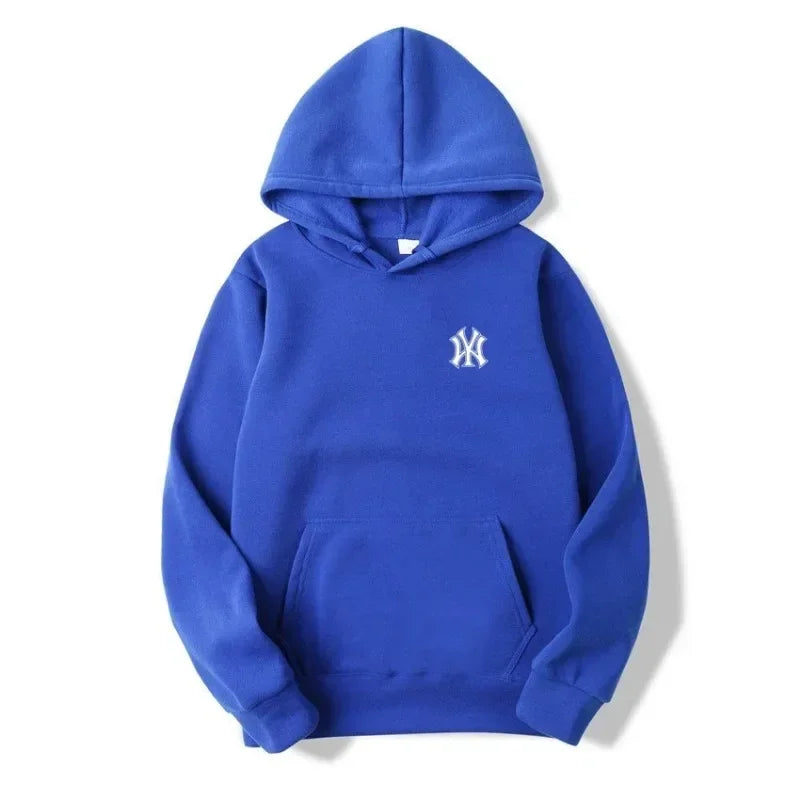 Men's casual fashionable hooded sweatshirt, outdoor sports shirt, printed pullover shirt