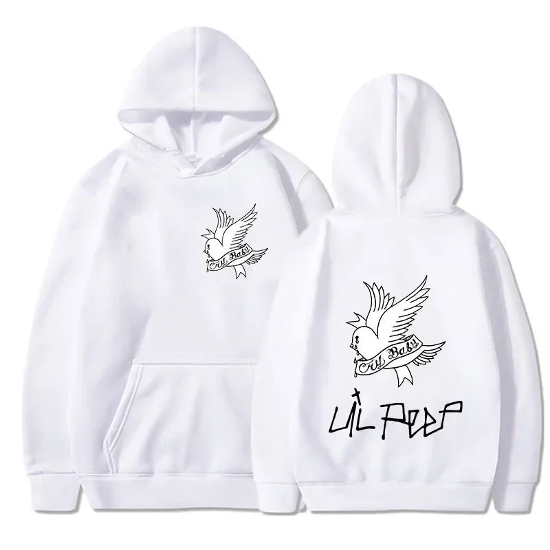 New autumn/winter men's Lil Peep printed hoodie and hoodie Sporty women's fashion Casual hip-hop Harajuku Street hip-hop top