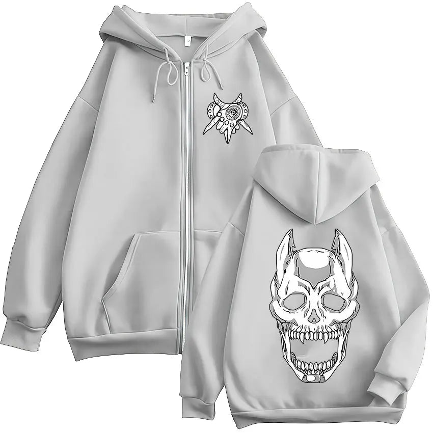 Anime Jojo Bizarre Adventure Kira Yoshikage Killer Queen Zipper Hoodies Men's Clothing Zip Up Hooded Sweatshirts Jackets Coats