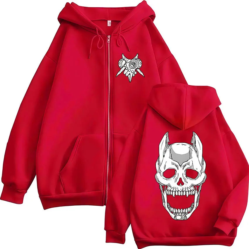 Anime Jojo Bizarre Adventure Kira Yoshikage Killer Queen Zipper Hoodies Men's Clothing Zip Up Hooded Sweatshirts Jackets Coats