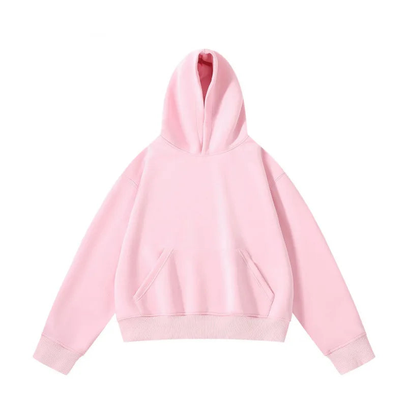New Arrival Spring & Autumn Short Couple Hoodies for Men and Women - High Weight Pullover Hoodie B255-FW228