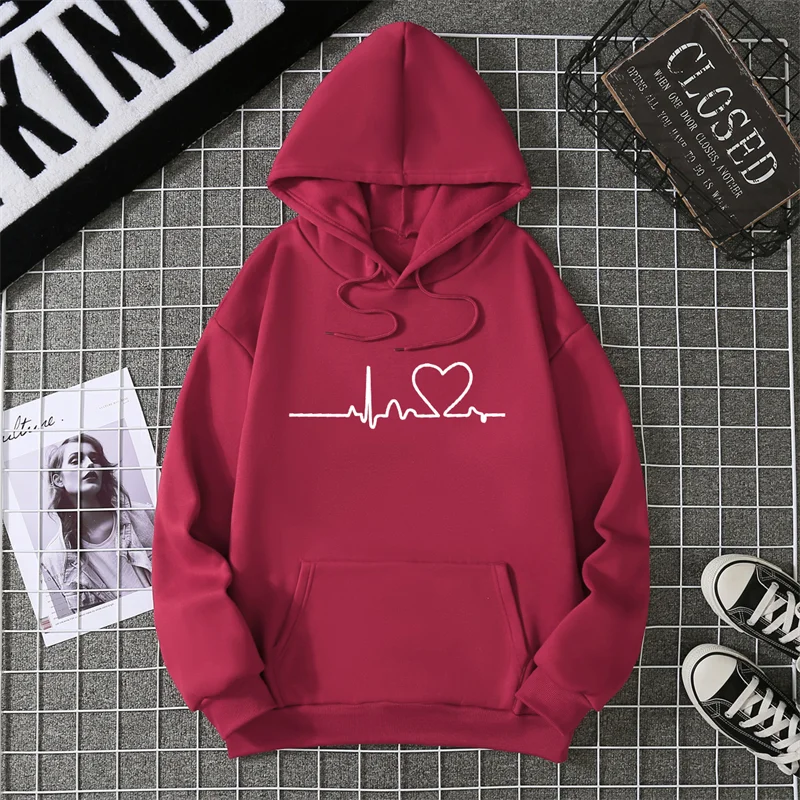 2025 Winter New Women's Hoodie High Street Unisex style Double Pockets Sweatshirts Outerwear Plus-Size Women's Clothing CYXX247
