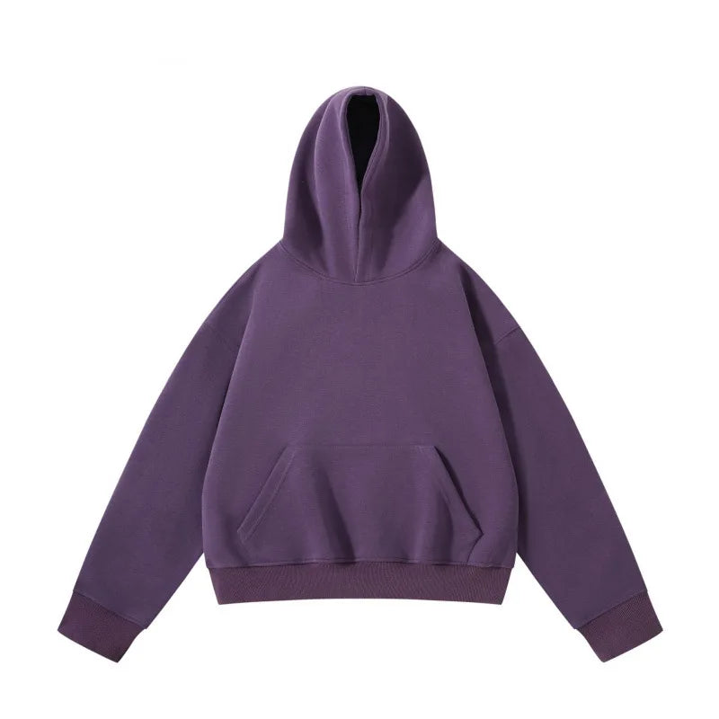 New Arrival Spring & Autumn Short Couple Hoodies for Men and Women - High Weight Pullover Hoodie B255-FW228