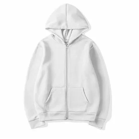 Men's and Women's Universal Warmth Trendy Zippered Hooded Sweatshirt - Fall/Winter Style - Men's - New Long-Sleeved Hooded Sport