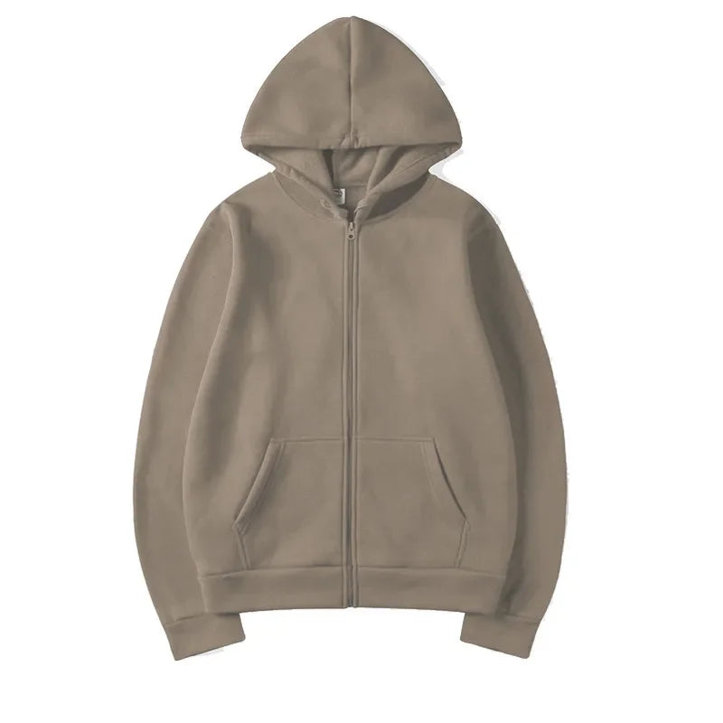 Women Fleece Zip Up Hoodies Running Sports Sweatshirts Fashion Female Classic Casual Zipper Jackets Y2k Hip Hop Streetwear